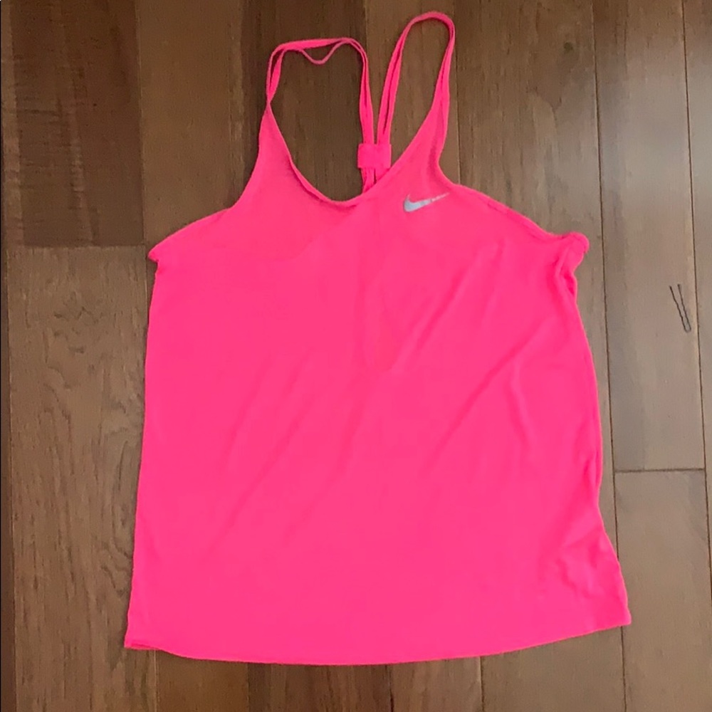 Dry fit open back tank top